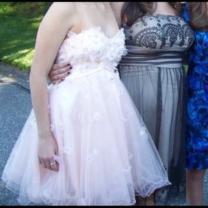 Blush color formal dress